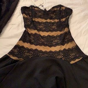 Black fun lace dress with beautiful detail!